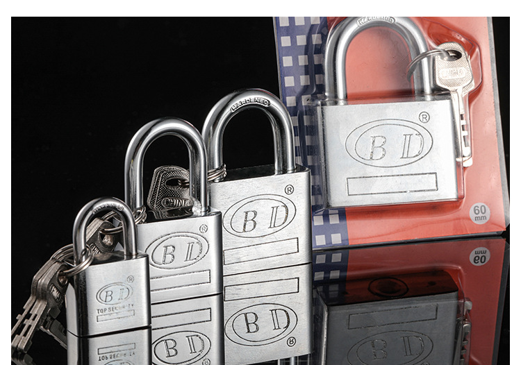Short beam square blade padlocks in various specifications, household cabinet locks, power box padlocks, wall-mounted type pic 13
