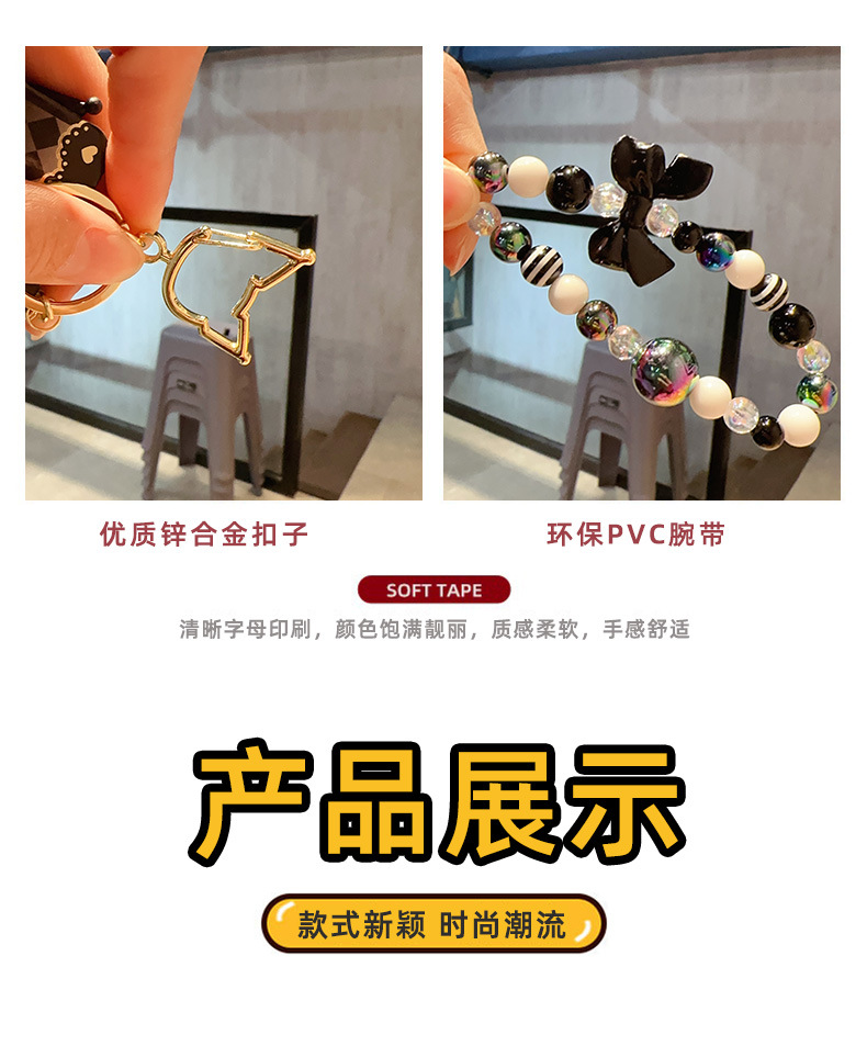 2025新品正版三丽鸥库洛米玩偶钥匙扣女可爱玉桂狗毛绒相机小饰品详情8