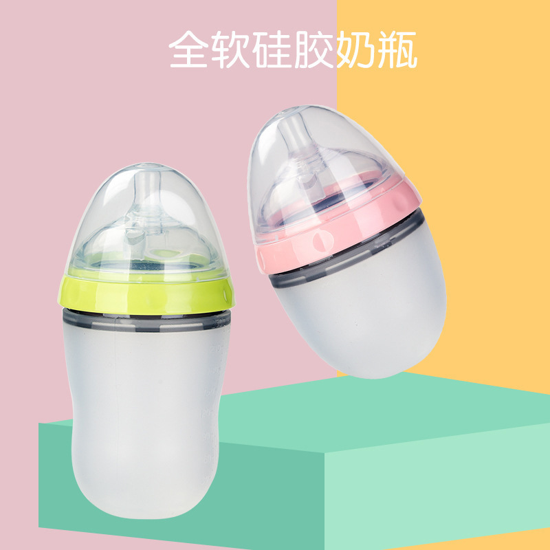 Baby and toddler wide-mouth imitation breast milk silicone baby bottle, baby feeding soft baby bottle one-piece consignment 150/250ml Beiqin Beiqin baby bottle, baby and maternal products pic 16