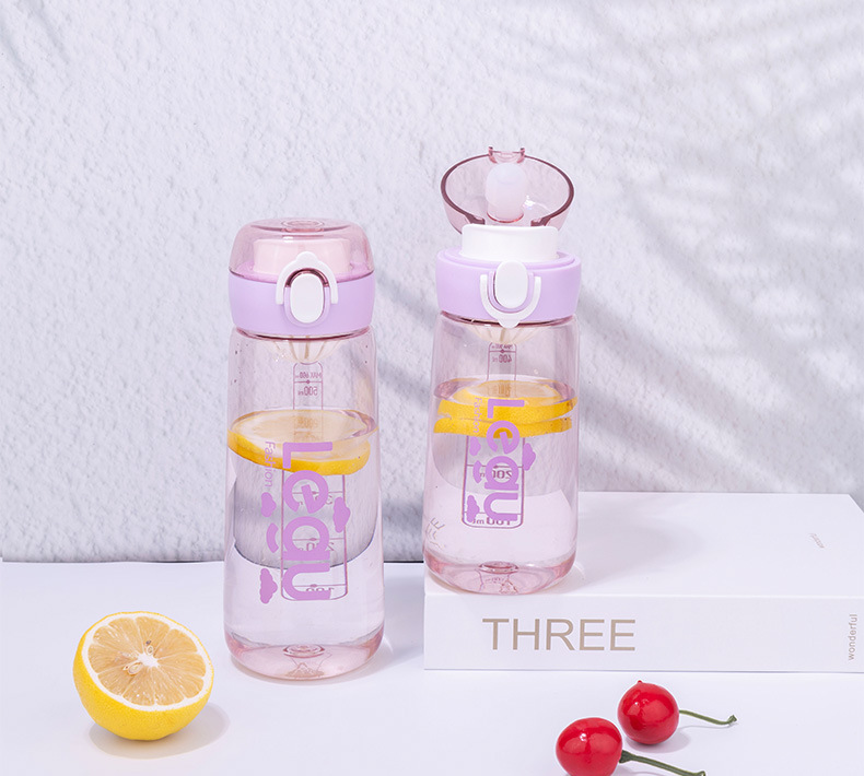 运动水杯PC学生儿童高颜值便携太空杯夏季耐高温食品级直饮塑料杯详情11