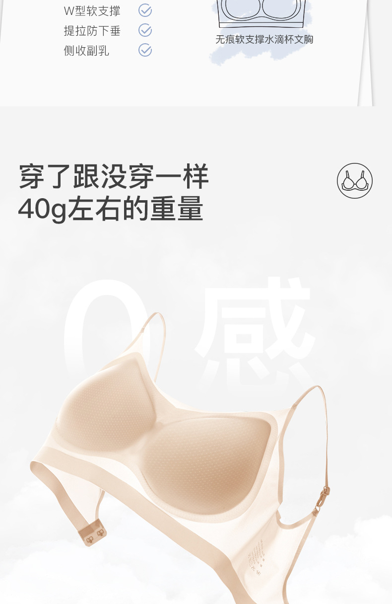 Ice Silk ultra-thin seamless lingerie for women, no steel rings, small breasts, gathering, invisible summer sweat-absorbing, breathable, comfortable and beautiful back bra pic 30