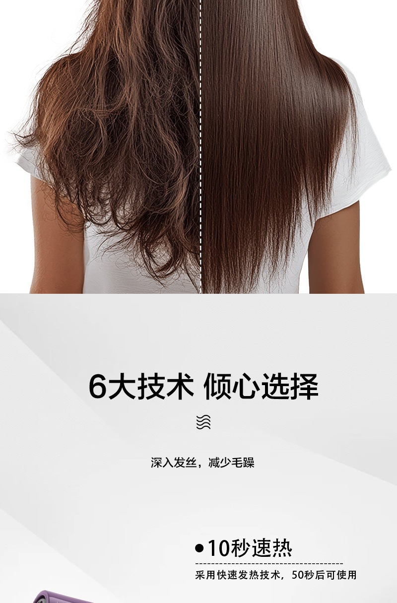 家用电吹风负离子速干厂家直销宿舍学生恒温护发冷热吹风机详情7