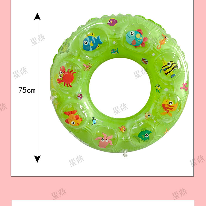 游泳圈儿童成人水晶圈腋下圈批发可爱卡通加厚大浮力泳圈救生圈详情22