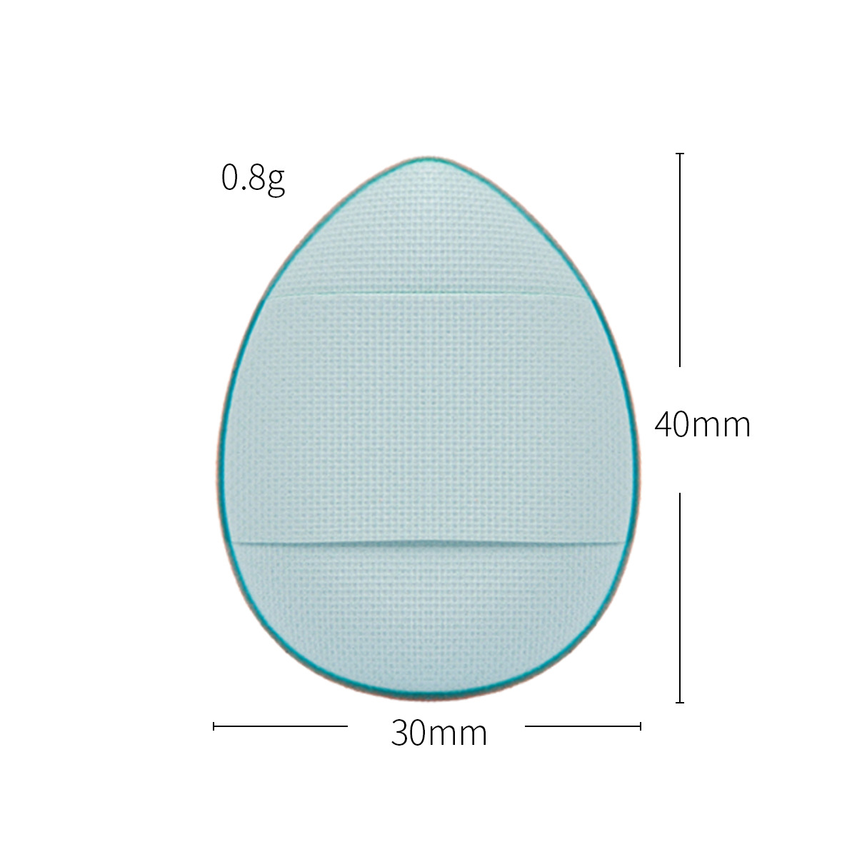 手指粉扑拇指气垫遮瑕指尖小拖鞋指腹定妆12片迷你化妆粉扑盒装美容护肤彩妆工具详情12