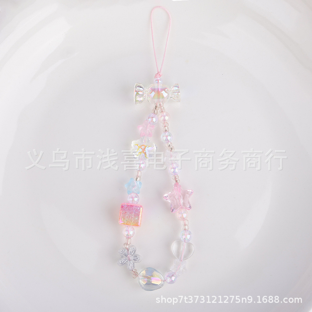 原创可爱y2k星空棒棒糖花朵手机链ccd挂绳杯挂链耳机钥匙扣挂饰女详情5