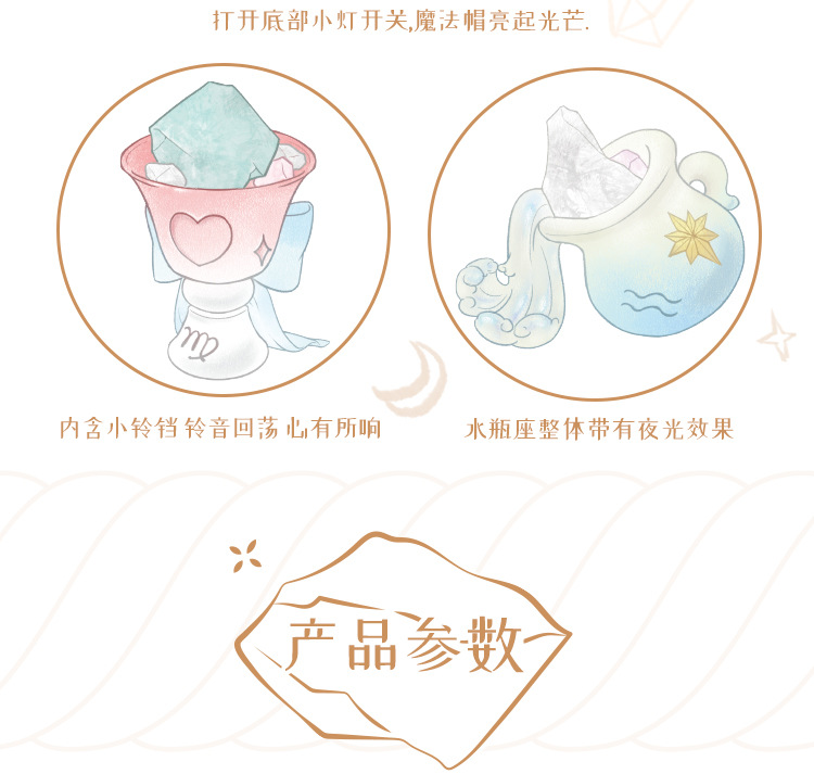 New zodiac blind box cartoon creative design, crystal decorative items, desktop resin handicrafts blind box pic 12
