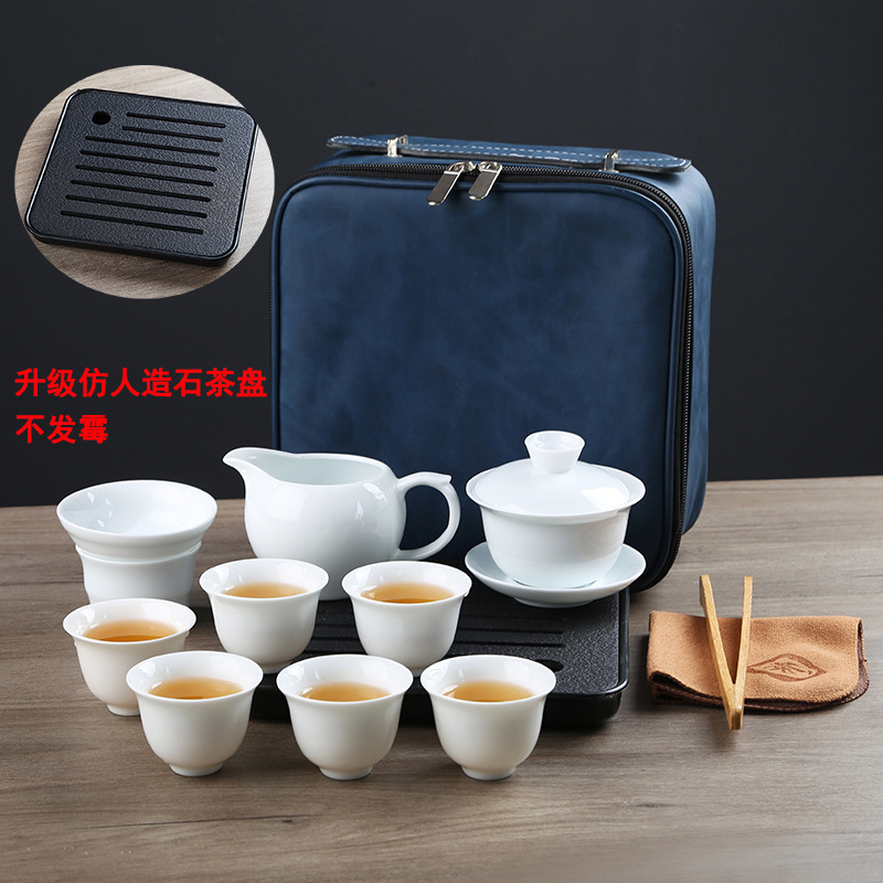 Teaching and training tea art tea set, Japanese portable travel kung fu tea set, business home, company gift logo pic 14