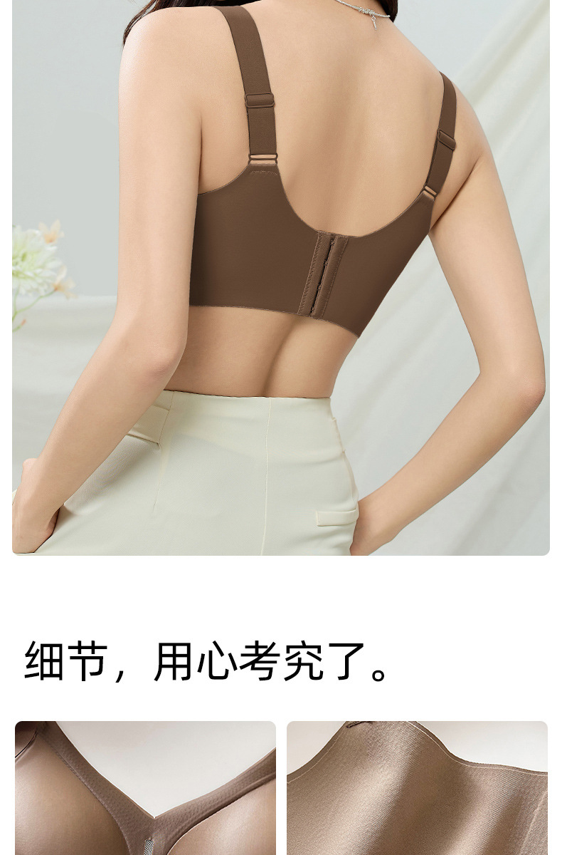 金绷带反重力提拉收副乳防下垂无痕薄款文胸舒适上托内衣跨境专供详情14