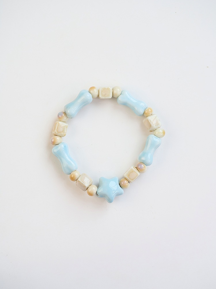 景德镇陶瓷手链新不掉色女夏季百搭学生古风串珠手串小清新流行详情5