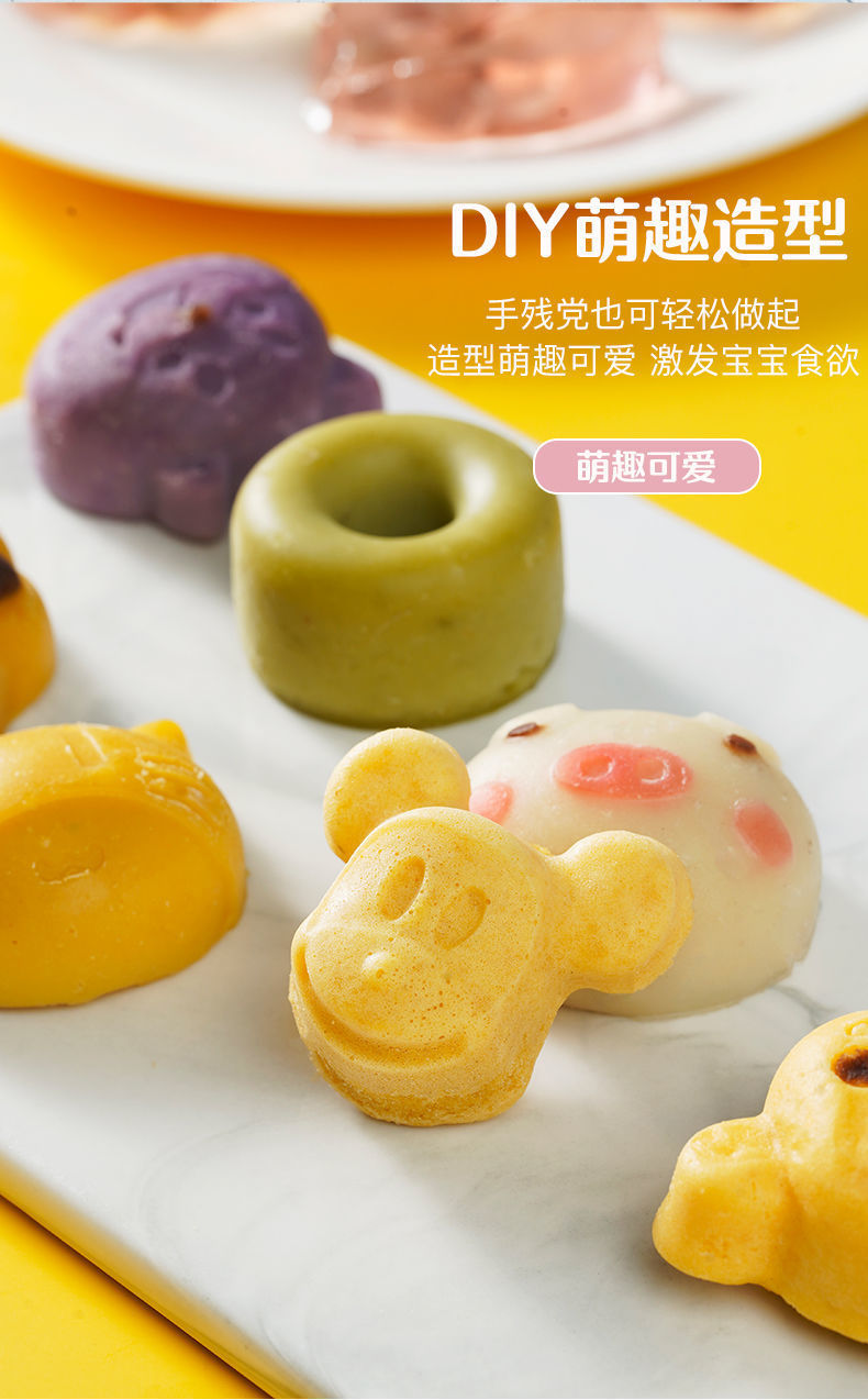 宝宝辅食模具食品级可蒸可煮婴儿蒸糕模具耐高温钵仔糕硅胶蛋糕模详情8