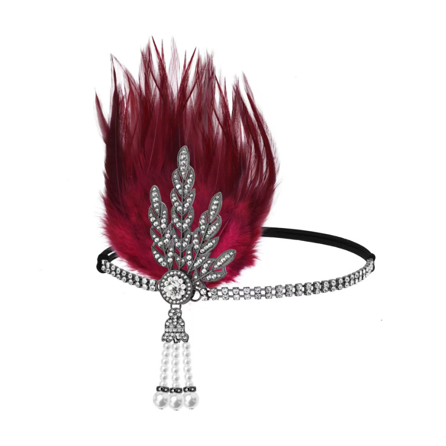 The black feather headband for the female Halloween party at the 1920s Masquerade is now in hot stock on Amazon pic 8