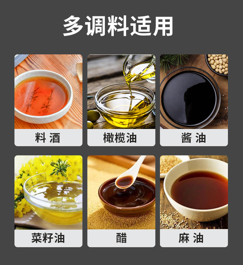 Ledozi automatic opening and closing oil spray bottle, oil bottle, soy sauce bottle, vinegar bottle, seasoning bottle and can pic 10