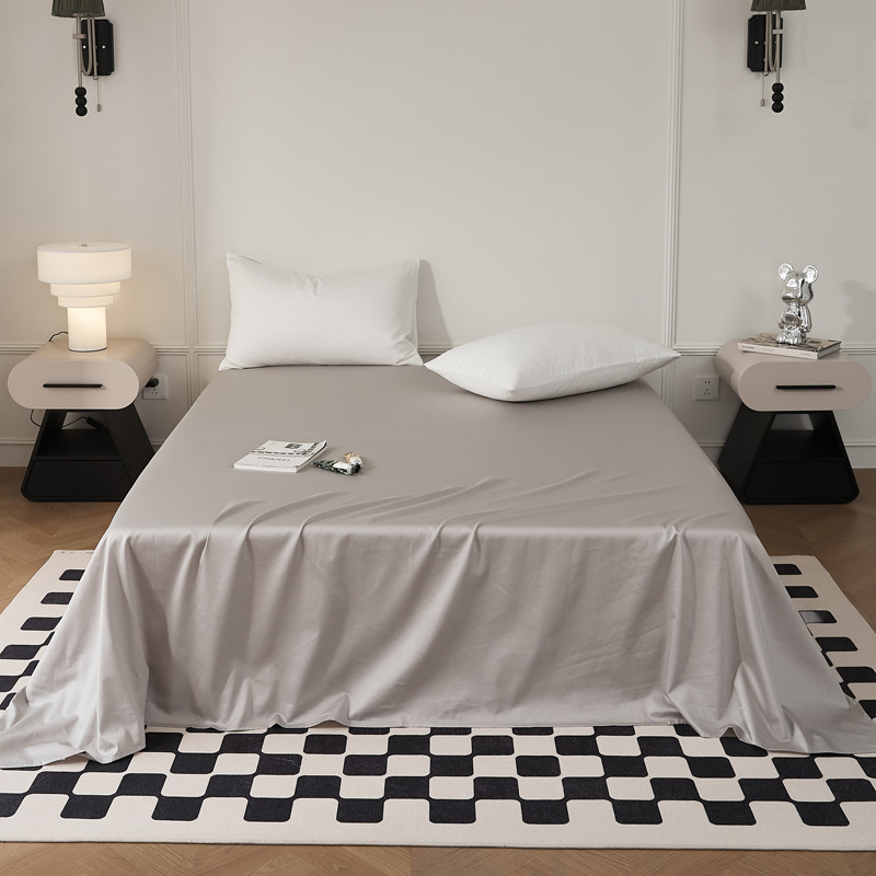 Single-piece quilt cover, pure cotton long-staple cotton bed sheet, bed cap, oversized quilt cover, skin-friendly single and double solid color bedding pic 62