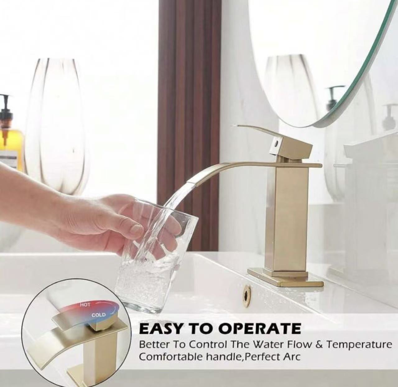 源头工厂专业生产瀑布式水龙头扁嘴四方不锈钢龙头跨境电商外贸详情10