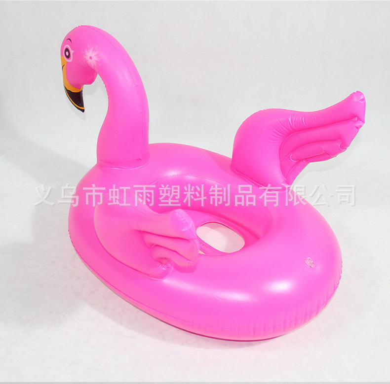 火烈鸟艇水上充气儿童玩具座圈带翅膀防侧翻游泳圈婴儿坐圈批发详情7