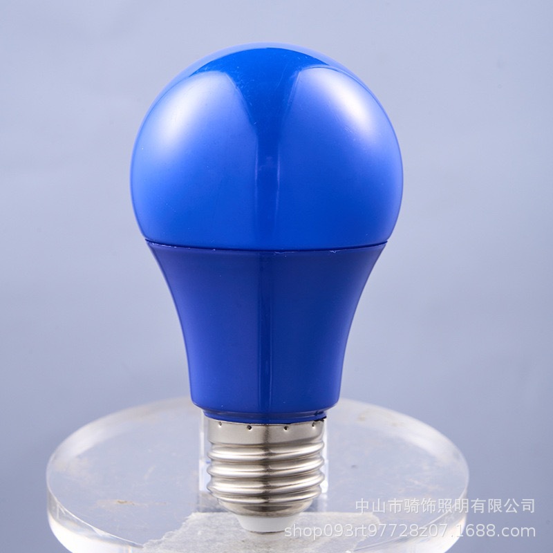 彩色LED灯泡厂家批发E27螺口 七彩球泡灯节日装饰氛围灯节能Led灯详情6