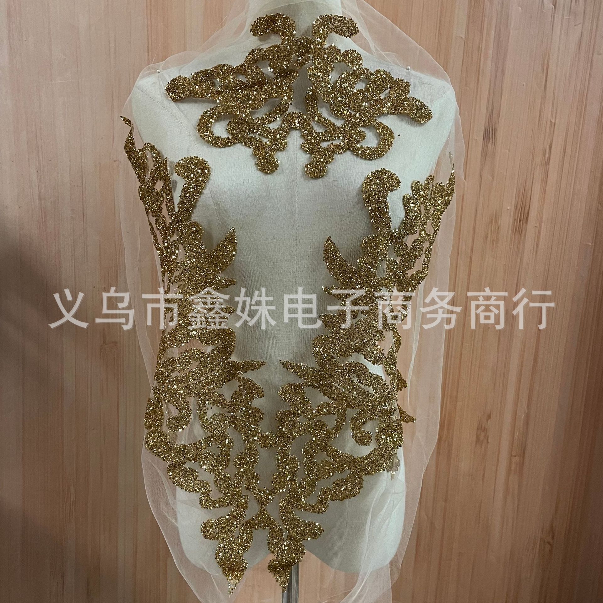 New heat transfer printed rhinestone fabric patch creative snowflake-shaped patch for clothing, hats, scarves and decorative fabric patches pic 1