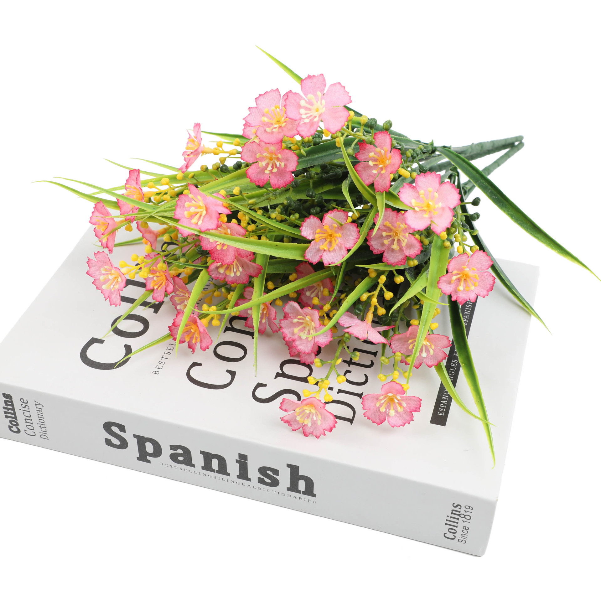 跨境热销春草兰花塑料假花仿真花户外家居装饰仿真绿植批发摆件详情5