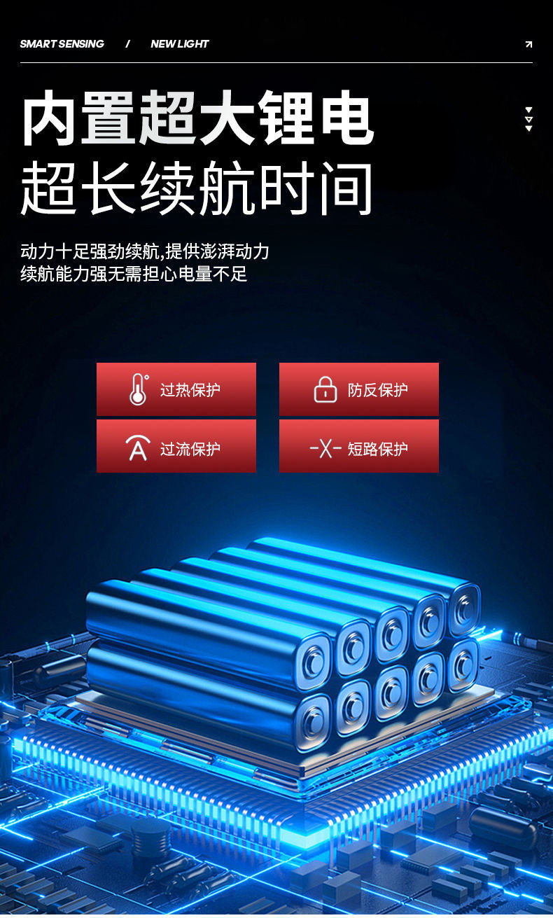 Cross-border high-intensity flashlight charging led outdoor portable lamp emergency camping searchlight solar USB charging pic 12