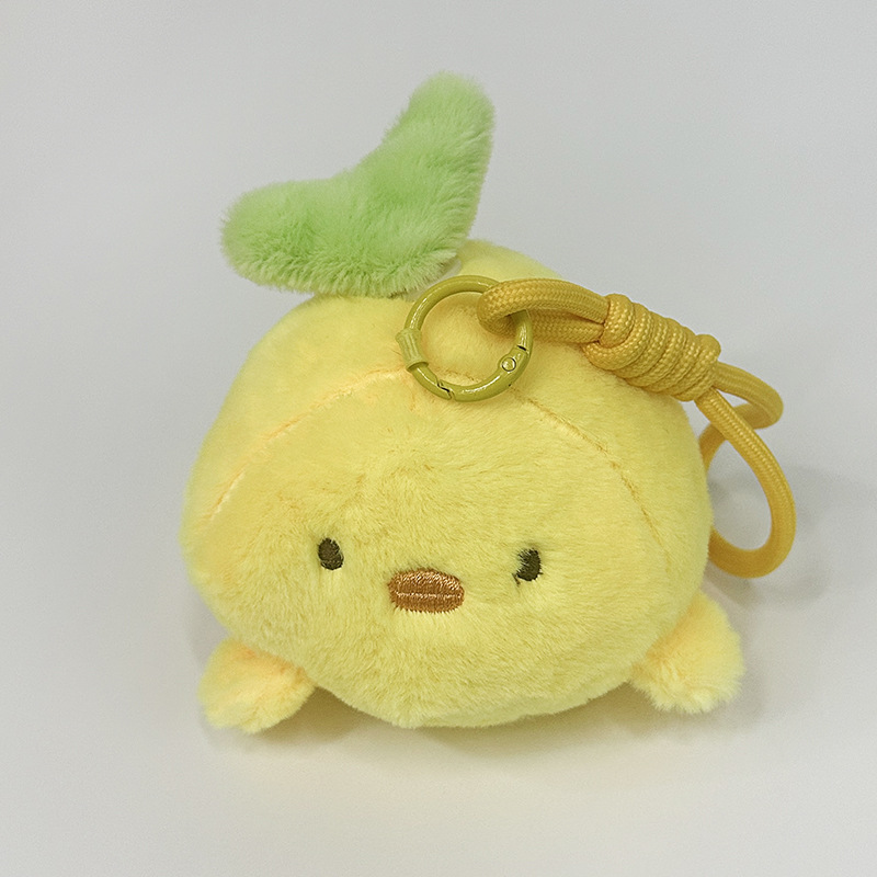 The little cat doll that wags its tail by pulling a rope is called the popular little white rabbit plush toy backpack doll at the street stall pic 16