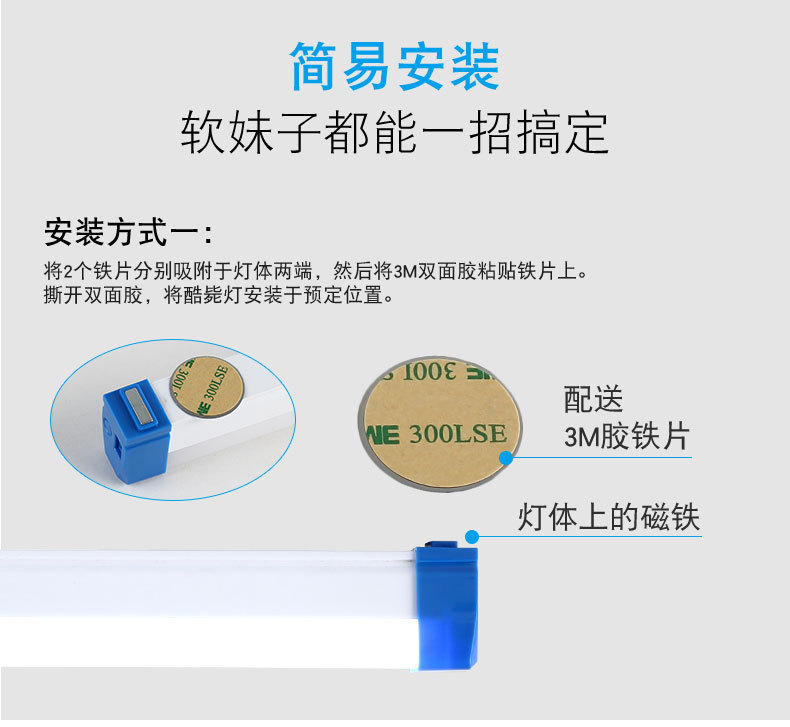 led lamp charging tubes, night market street lighting fixtures, mobile charging, high-intensity light strips, household emergency USB charging pic 12