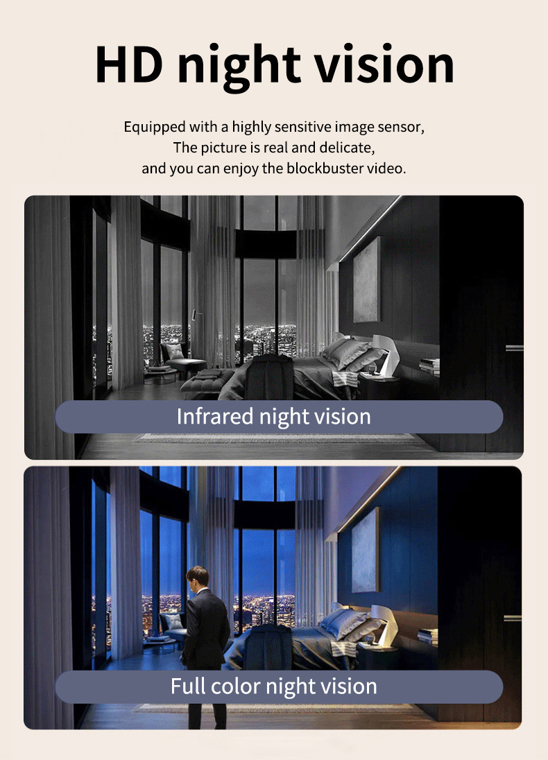 跨境双镜头监控摄像头全景夜视高清家用无线WiFi摄像机联动摇头机详情30