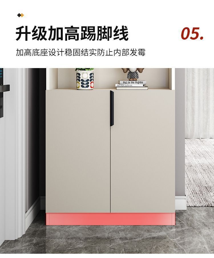 实木入户鞋柜换鞋凳家用门口靠墙多功能玄关柜收纳置物阳台储物柜详情13