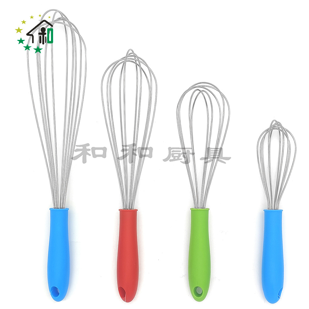 彩色硅胶打蛋器家用小型手动奶油打发器手持蛋清搅拌器烘焙小工具详情6