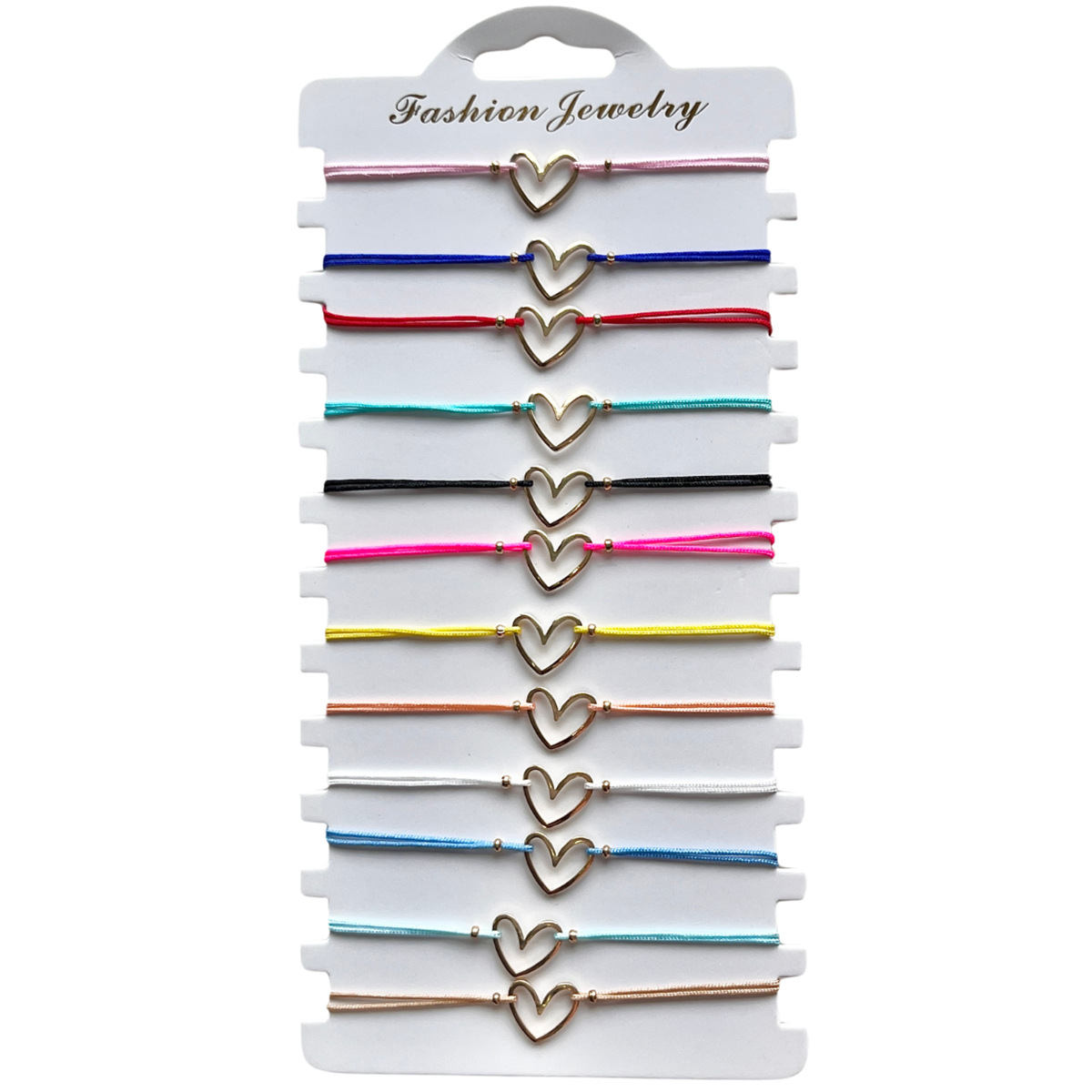 This is a popular cross-border heart-shaped irregular heart bracelet for boys and girls in Europe and America. It is a simple and adjustable bracelet pic 3
