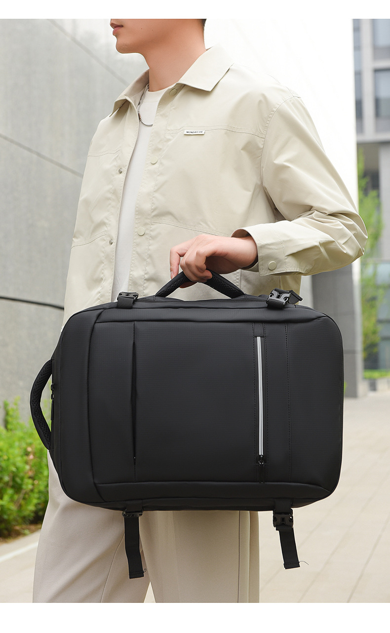 The new business backpack for men with a high-end feel, large-capacity water-resistant computer backpack, and multi-functional student backpacks are trendy pic 30