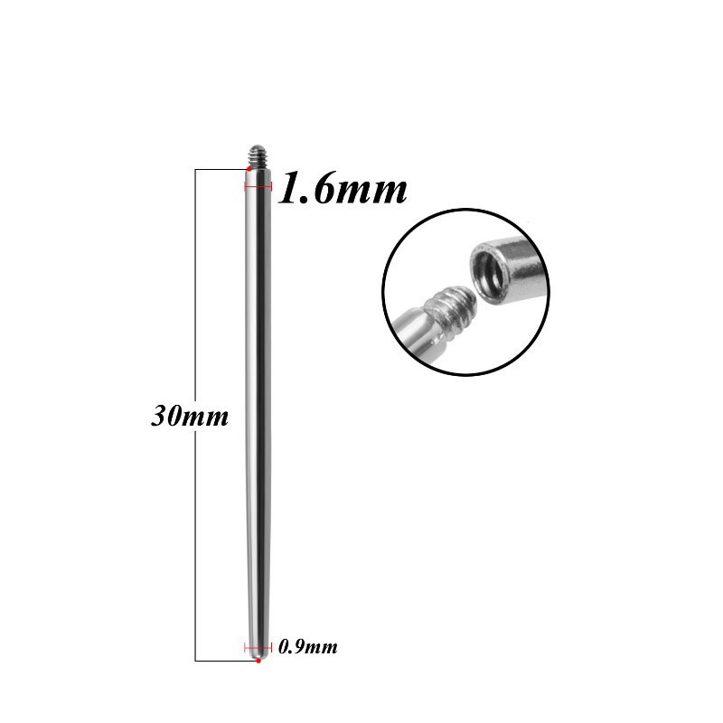 穿孔辅助引导针纹身螺纹杆肚脐钉接引针唇钉换钉引导针批发现详情11