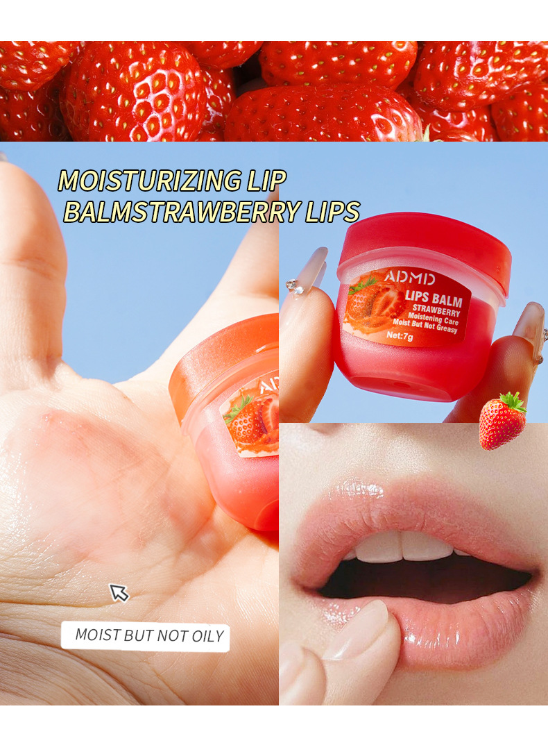 【 Cross-border Exclusive 】ADMD Lip Mask 4-piece Set Box Moisturizing, Hydrating and Exfoliating Fruit-flavored Lip Mask wholesale pic 10