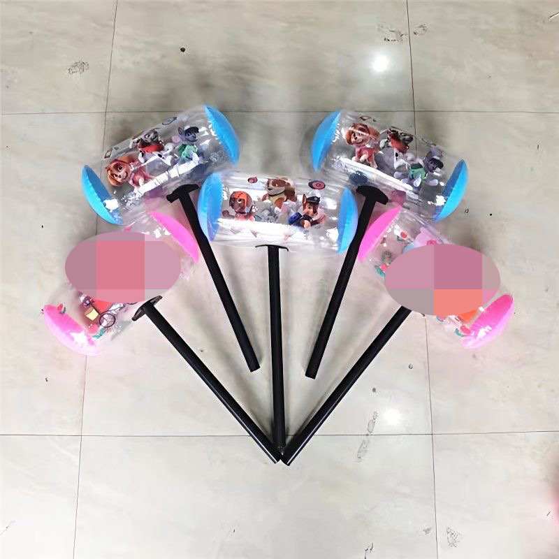 发光充气千吨锤大号充气玩具1000吨锤子大号千吨锤儿童手持惩罚锤详情4