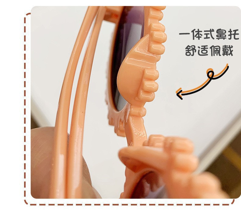 小雏菊造型儿童太阳镜可爱宝宝潮墨镜男女童防紫外线花朵派对眼镜详情5