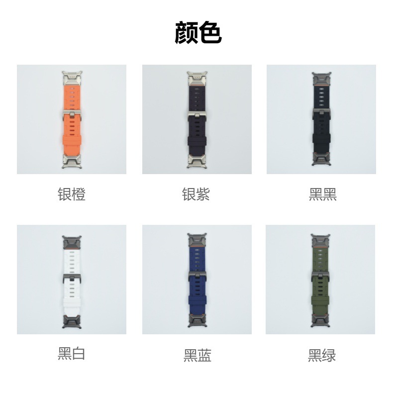 Suitable for Samsung Galaxy watch7 Ultra Explorer Mechanical Music Pattern Sports silicone watch strap pic 9