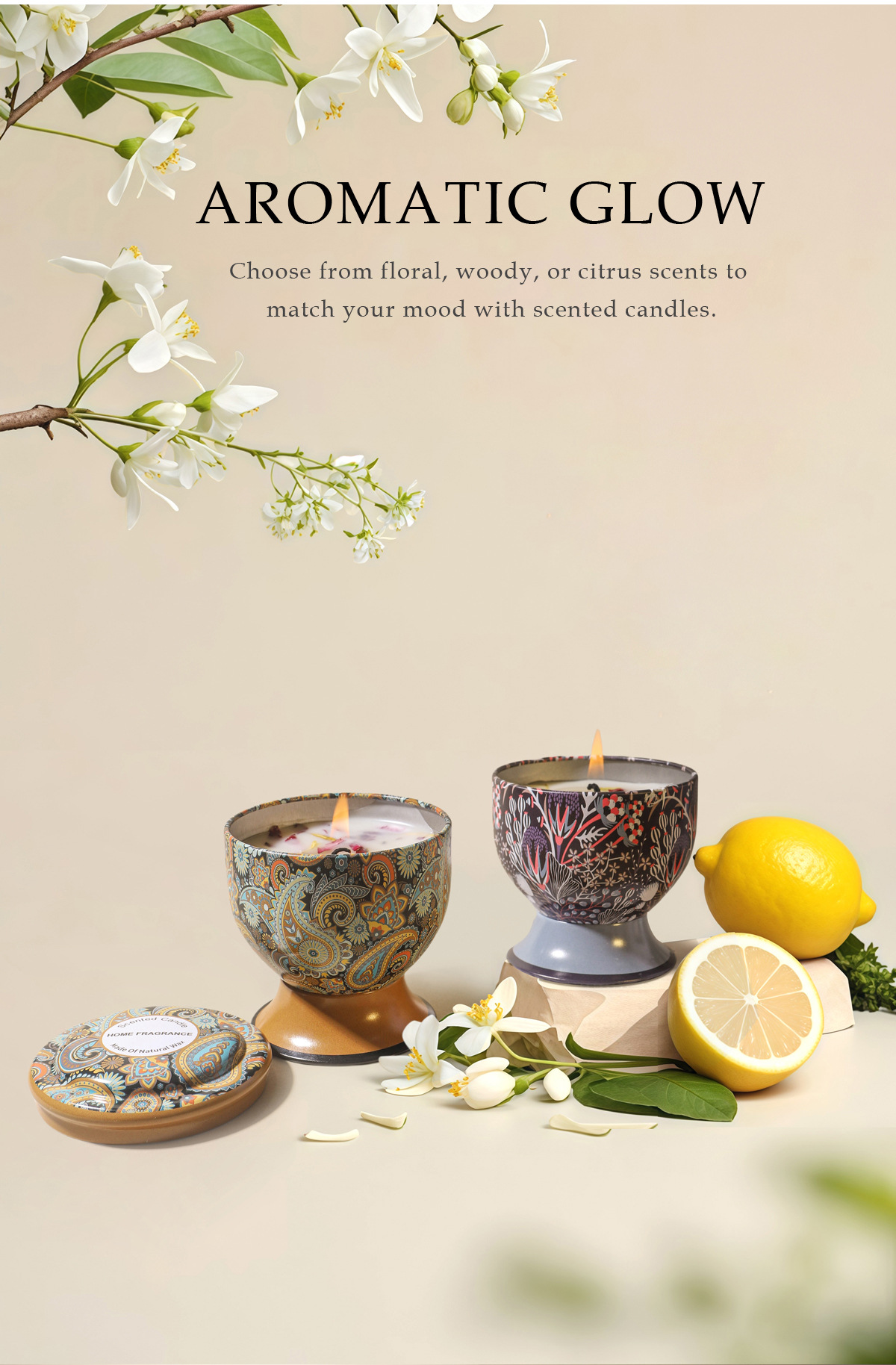 跨境高脚杯干花香薰蜡烛结婚伴手礼生日礼物花氛芳熏香蜡烛批发详情1