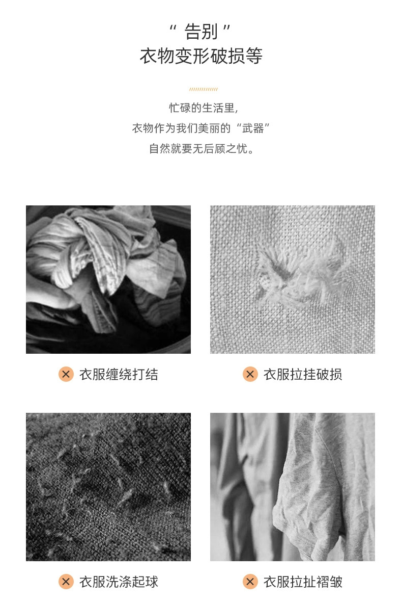 升级洗衣袋贝壳形大容量洗护袋洗衣网袋三角挂袋洗衣机专用防变形详情2