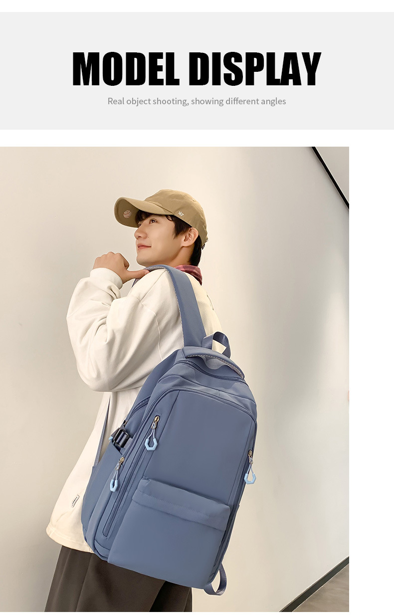 初高中小学生大容量书包可做logo印字批发补课培训班广告儿童书包详情10