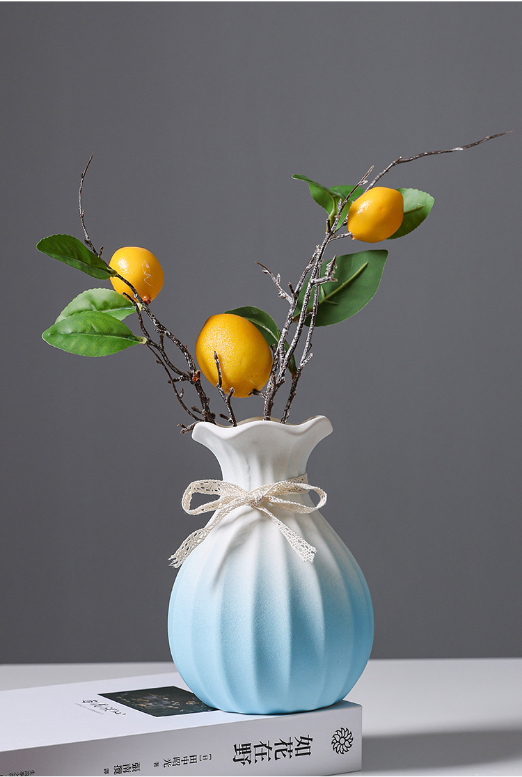 2025 Fresh and elegant Ceramic Vase, creative, fashionable, simple and modern living room, dining table, TV cabinet, dried flower arrangement and flower vase pic 5