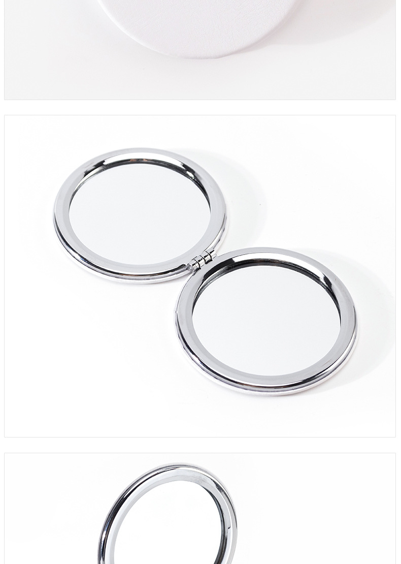 金属折叠小镜子批发手持双面翻盖小圆镜随身便捷化妆镜礼品印logo详情10