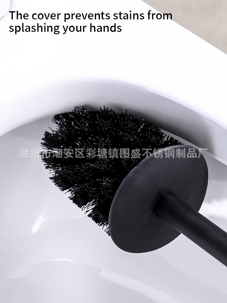 亚马逊跨境马桶刷家用无死角厕所刷子壁挂式上墙式替换头卫生间详情4