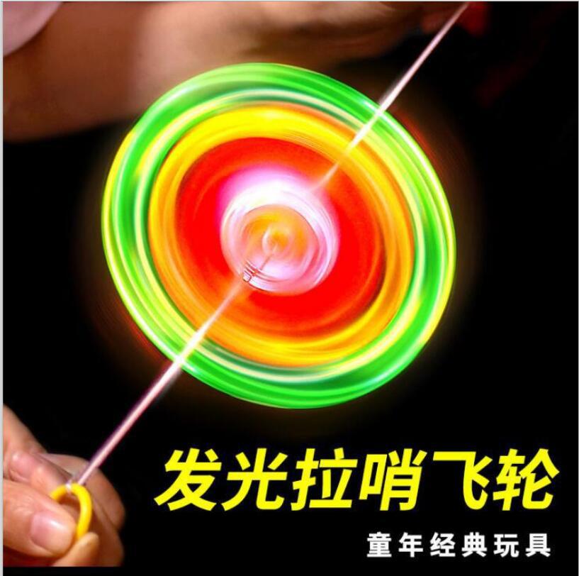 Nostalgic toys, luminous gyroscopes, toy drawstrings, flashing flywheels, luminous drawstrings, flywheels, street stall toys, gifts wholesale pic 1