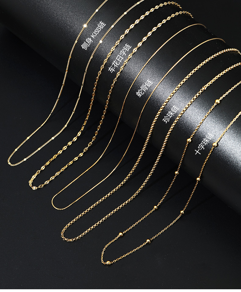 S925纯银项链蛇骨链意大利小众批发饰品设计轻奢女高级感跨境配饰详情4