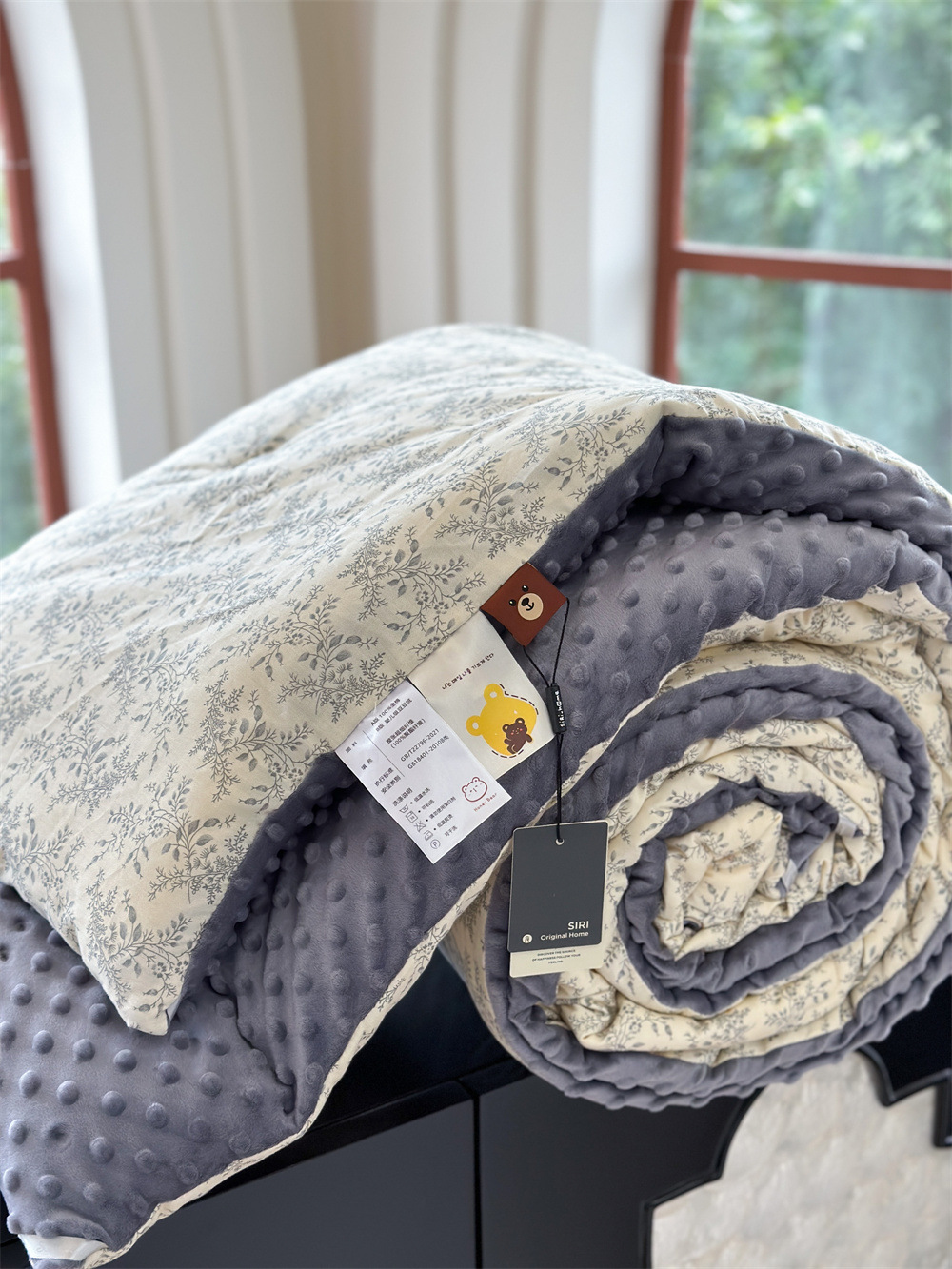 13372 All-cotton cartoon small floral print spring and autumn quilt soothing, bean quilt warm and fleece winter quilt core pic 15