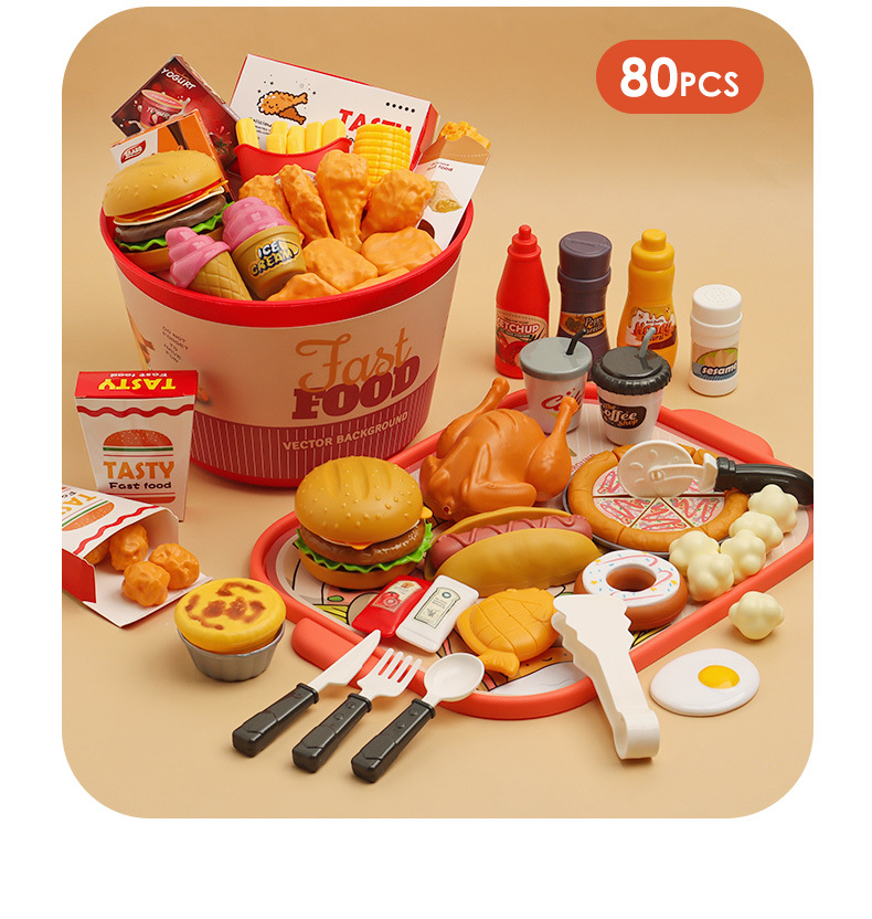 角色扮演过家家宝宝玩具孩子食物汉堡车套装餐车玩具收纳套餐宝宝详情13