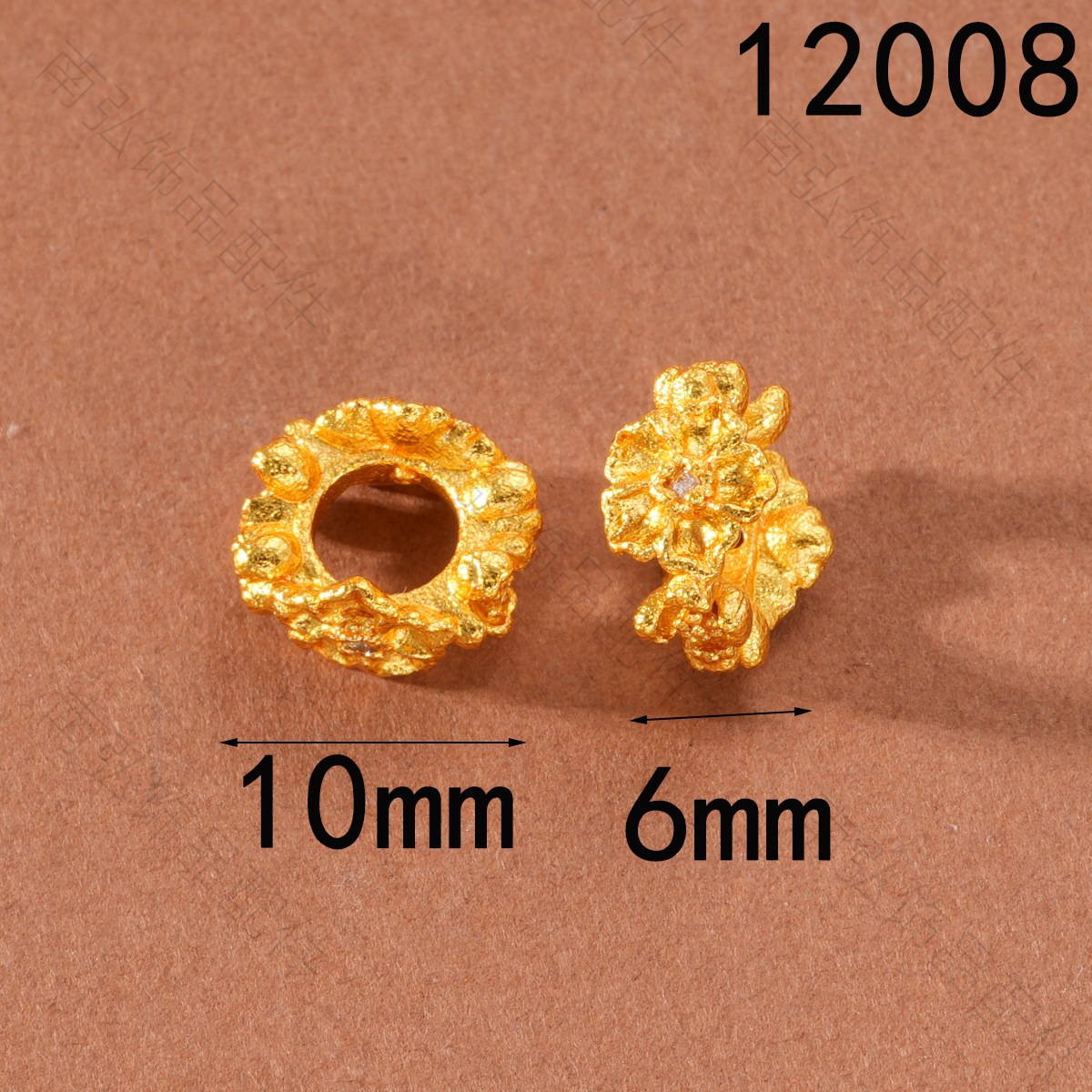 Ancient-style Yue Nan Nan gold color-preserving rose wreath with beads, high-end bracelet, necklace, DIY jewelry accessories pic 4
