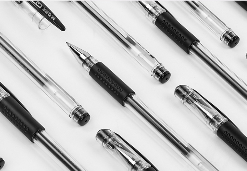 晨光文具 Q7中性笔0.5mm子弹头插拔大容量碳素笔办公用笔学生用详情7
