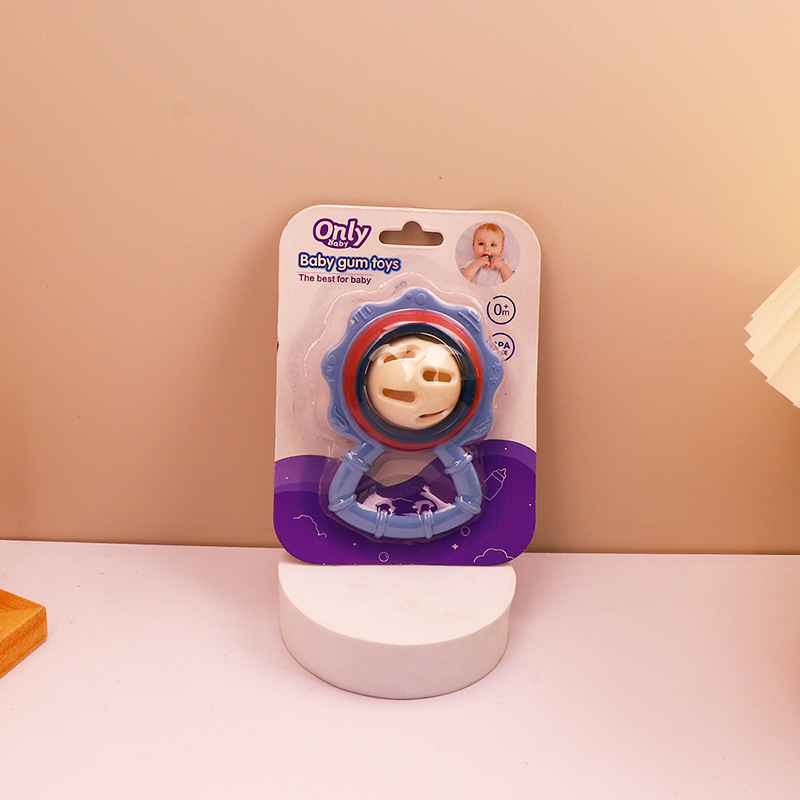婴儿摇铃硅胶牙胶磨牙啃咬0-12个月宝宝早教抓握玩具趣玩磨牙棒详情8