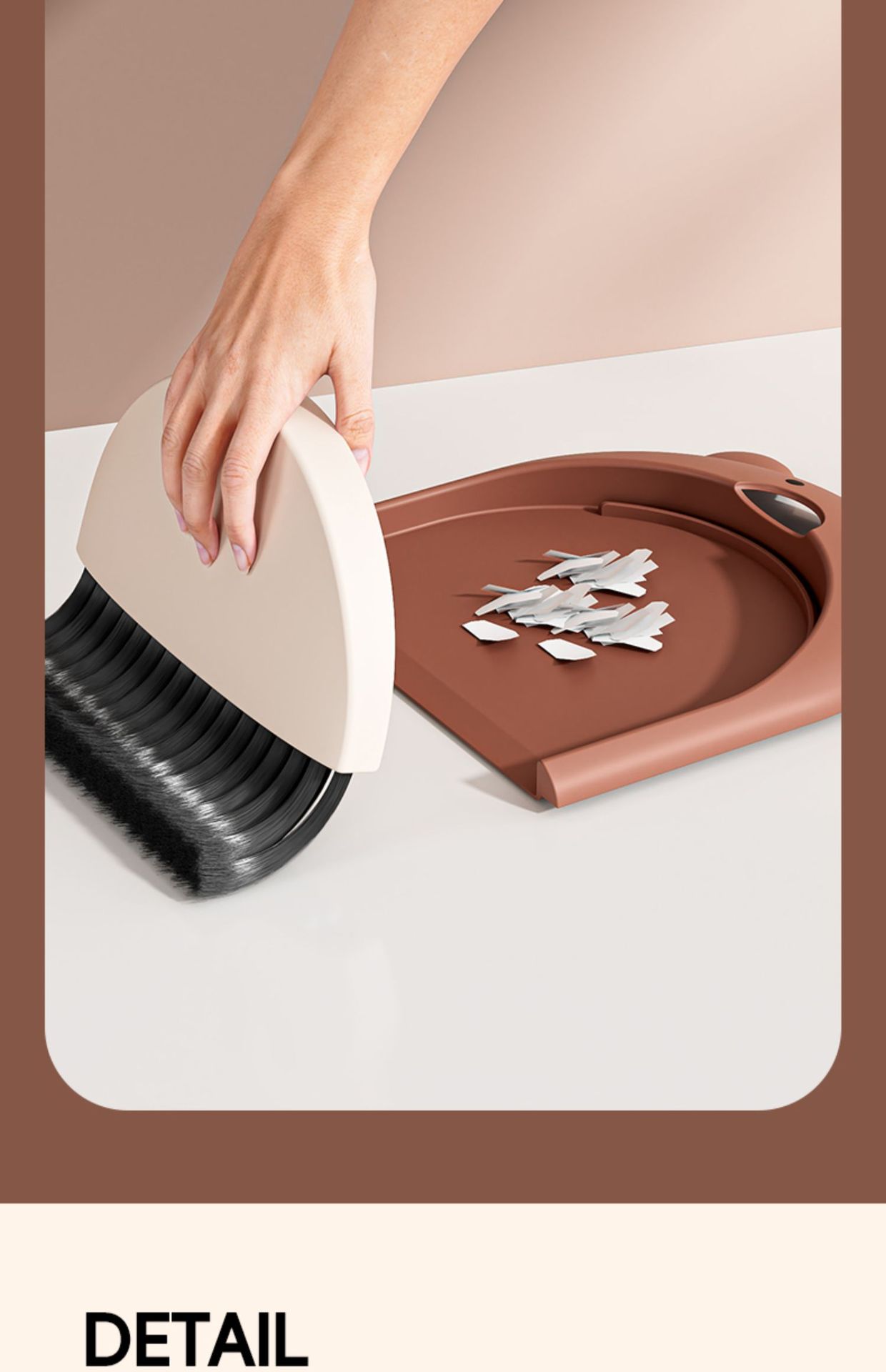 小扫把簸箕套装家用桌面儿童塑料垃圾铲小簸箕迷你小扫帚笤帚折叠详情15