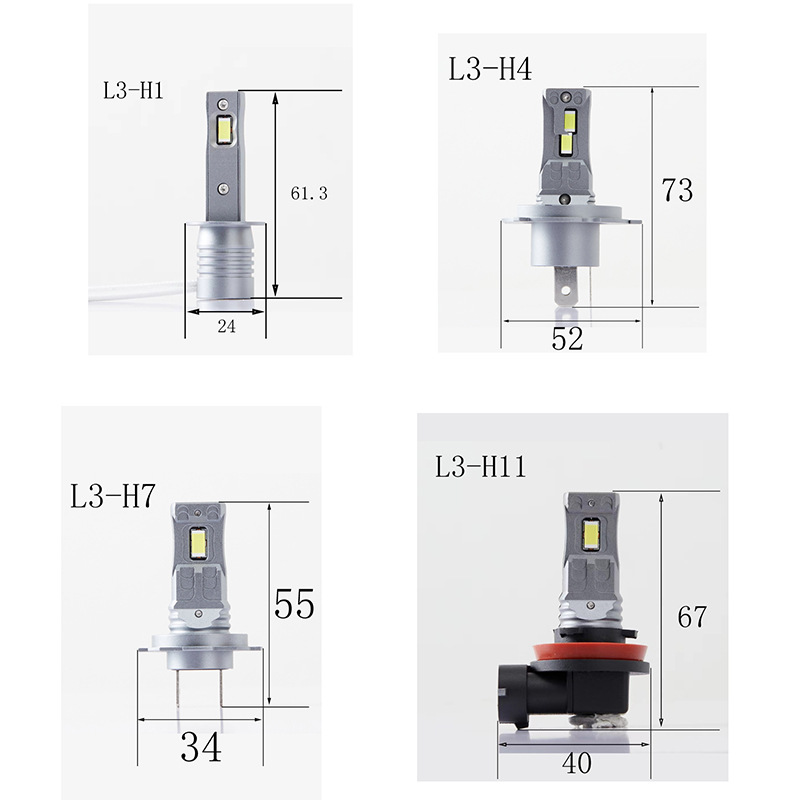 H7车灯通用LED直插式灯泡汽车配件通用灯H3前照灯H4远近一体H1大灯详情2